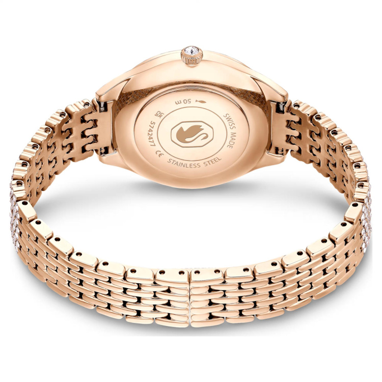 Attract watch Swiss Made, Metal bracelet, Rose gold tone, Rose gold-tone finish